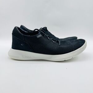 Kizik Shoes Mens 11 Black White Lima Sneakers Knit Hands Free Comfort Slip On
